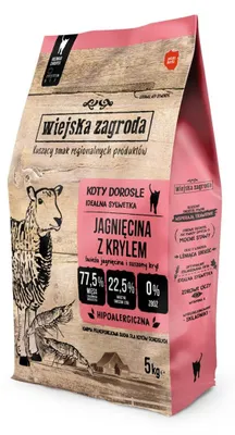 Produktbild von Wiejska Zagroda Lamm mit Krill für Katzen 5 kg