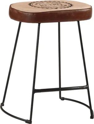 Zdjęcie produktu dla vidaXL Stołek barowy 2 szt. ciemnobrązowy 40x29,5x53 cm