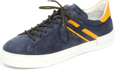 Produktbild von G4940 sneaker uomo HOGAN REBEL blue nabuk/suede/fabric shoes man