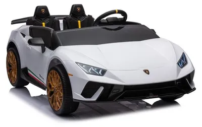 Obrázok produktu pre ES-Toys detské elektrické autíčko Lamborghini Huracan Spider dvojmiestne, EVA pneumatiky biele