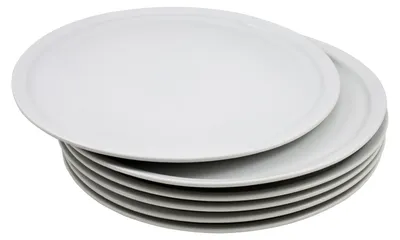 Produktbild von Retsch Arzberg Blanko Pizzateller Ø 30 cm, Porzellan, uni, weiß, 6-teilig (1 Set)