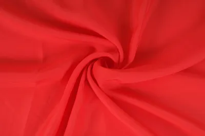 Obrázek produktu pro Šífon,chifon, jasně červená barva, látka, metráž šíře 150 cm / 50cm