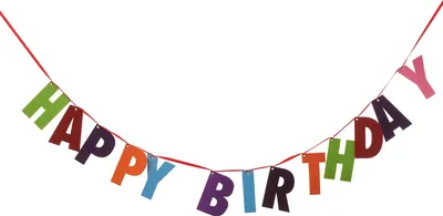 Produktbild von BUTLERS Girlande HAPPY BIRTHDAY 6er-Set