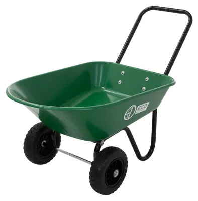 Produktbild von ECD Germany  Schubkarrenwagen 78L, Gartenkarre mit Kippfunktion Bauschubkarre mit Stahlrahmen 2x PolyurethanReifen & PP-Wanne 100kg Gartenschubkarre