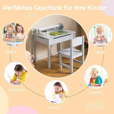 Image de Ensemble table et chaises d'activités pour enfants avec rangement