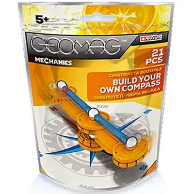 Produktbild von Geomag 718 E-Motion Kompaß Compass Set 21 tlg Magnetbaukasten Baukasten