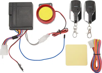Obrázok produktu pre 1-cestný alarm na motorku, 12 V, 4 úrovne citlivosti, univerzálny diaľkový ovládač pre skútre, motorky