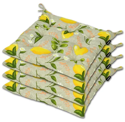 Obrázek produktu pro AMPO polštářek na židli polštářek na židli sada 4 polštářků polštářek na židli 36x36 cm