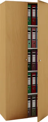 Produktbild von VCM Büroschrank mit 5 Fächern | moderner Aktenschrank mit Drehtüren | Maße ca. B. 70 x  H. 178 x T. 40 cm – Vandol