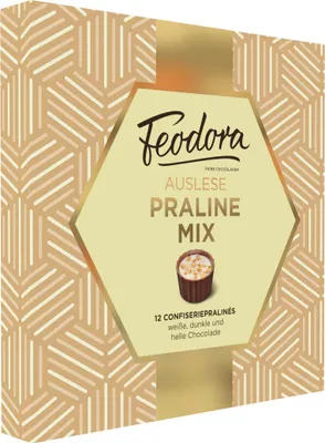 Zdjęcie produktu dla Feodora Auslese Praline Mix Czekoladowy 12 sztuk w opakowaniu 125g