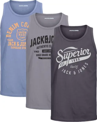 Produktbild von 3er-Pack Tank Tops Jack & Jones Herren Shirts, 051-Havka-TT OPT2