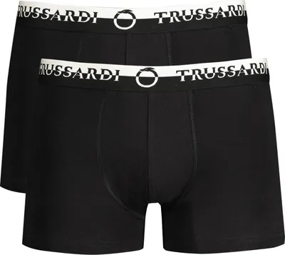 Produktbild von Hochwertige Schwarze Herren Boxershorts im Doppelpack mit Elastikbund