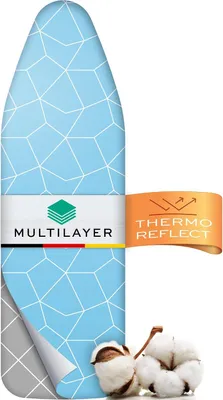 Produktbild von Timbley Bügelbrettbezug – mit Aluminium-Beschichtung, 2 Designs – Poly / 110x30cm