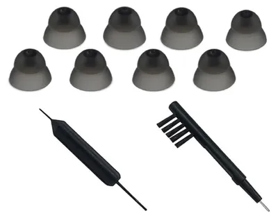 Produktbild von INF Doppellagige Silikon-Hörgerät-Kuppeln 8er Silikon ABS S M L Alltag S