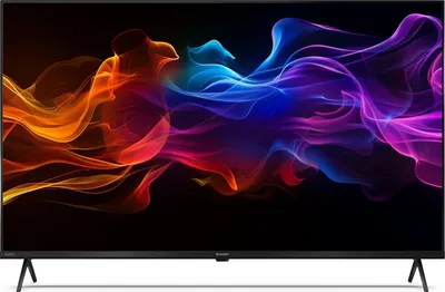 Zdjęcie produktu dla Sharp 43HP5265E, 43" QLED Google TV, 4K Ultra HD 3840x2160 bez ramki, 1 000 000:1, AQUOS, DVB-T/T2/C/S/S2, Active Motion 1000, HDR10, Dolby Atmos, Dolby Vision, Google Assistant, Google Cast, HDMI 2.1 z eARC, 3,5 mm gniazdo słuchawkowe, wyjście liniowe, USB, Wi
