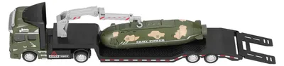 Produktbild von U-Boot-Militär-LKW-Modell, Spielzeug-Set, hochsimuliertes Legierungsfahrzeug für Kinder, Militärgrün