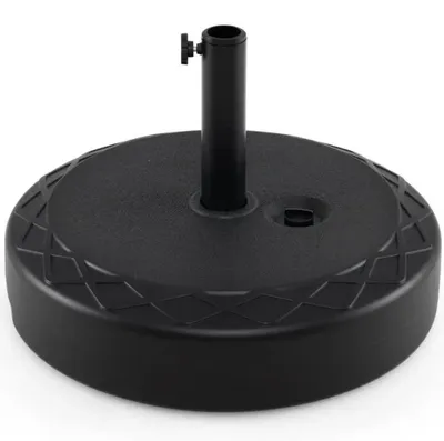 Zdjęcie produktu dla Podstawa do słupka słonecznego NP13051DK, waga 26-52 kg, do słupków o średnicy 39-49 mm, kolor czarny