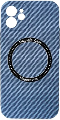 Produktbild von Magnetic Carbon Case kompatibel mit iPhone 11 Pro MagSafe Handyhülle Bumper Cover Blau