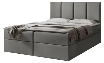 Produktbild von MIRJAN24 Boxspringbett Rebos, Ehebett mit zwei Bettkästen, Doppelbett mit Topper (Polo 894, Größe: 180x200 cm)