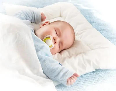 Produktbild von Kinderwagen Kissen Babykissen Flachkissen 100 % Daune, 40x60 waschbar