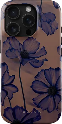 Produktbild von BURGA Velvet Night, Cover, Apple, iPhone 16 Pro Max, 17,5 cm (6.9"), Schwarz, Blau, Braun