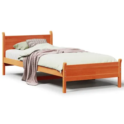 Immagine prodotto di Letto senza Materasso Marrone Cera 75x190 cm in Legno di Pino