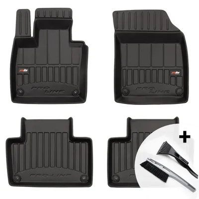 Produktbild von moto-MOLTICO 3D Gummimatten Auto, 4-teiliges Set, Allwetter Gummi Fußmatten, Antirutsch & Wasserfest Autoteppiche - passend für Volvo XC90 II ab 2015