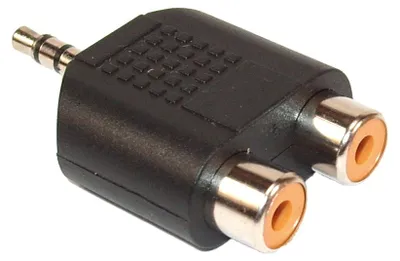 Produktbild von Lechpol ZLA0298 3,5mm Klinke auf 2x Cinch Buchse Adapter