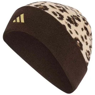 Imagen del producto de Gorro Adidas Leo Graphic Beanie "Crystal Linen / Dark Brown / Gold Metallic" para Niños
