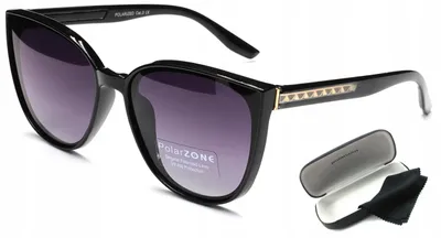 Image de PolarZONE Lunettes de soleil femme polarisées UV400 noires
