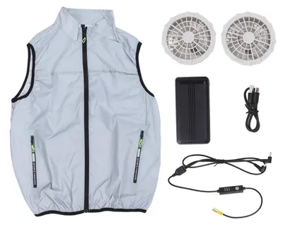 Obrázek produktu pro Chladivá vesta s ventilátorem, ideální pro letní období. Vesta s ventilátory, která poskytuje pocit chladu, vhodná pro muže i ženy. Velikost L