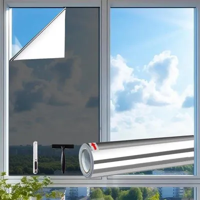 Image de Film protecteur pour fenêtre, pour plus d'intimité - 90 x 200 cm