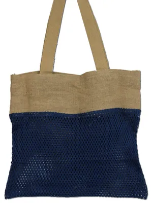 Immagine prodotto di Borsa in juta morbida, cotone e denim