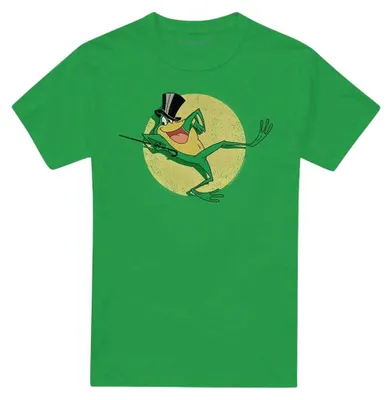 Image de T-shirt unie Looney Tunes pour adultes, modèle "Hello My Baby", référence TV40791 (Taille L), couleur jaune-vert vif