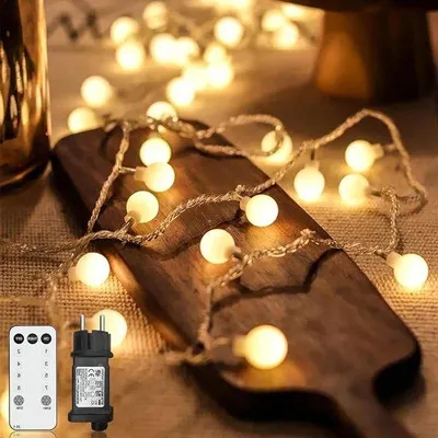 Produktbild von Außenlichterkette 15m 120 LEDs 8 Modi warmweiß