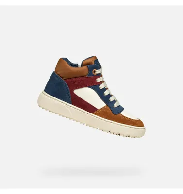 Produktbild von Geox Hellbraune Jungen-Sneaker Theleven 29