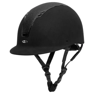 Produktbild von Waldhausen Reithelm Swing H22 shine Schwarz Velvet/Schwarz Shine 51-55 cm