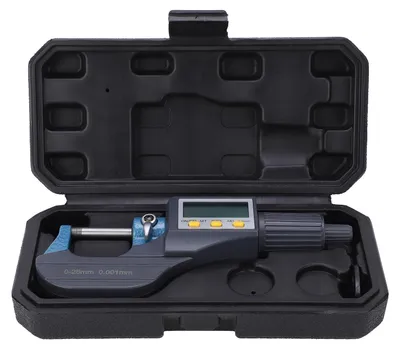 Productafbeelding van Digitaal micrometer met LCD-display en fijninstelmechanisme voor het meten van wanddiktes