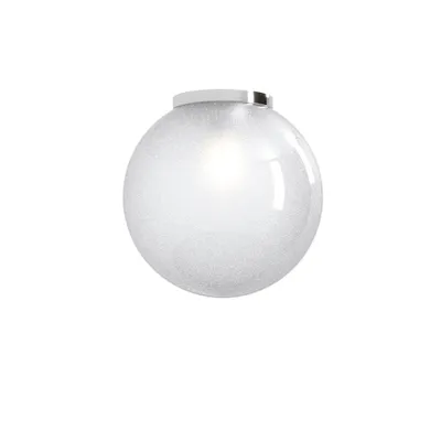 Produktbild von Deckenleuchte Contemp Glitter Metall Chrom Transparentes geblasenes Glas 1 Licht E27 30Cm