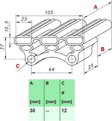 Produktbild von 10x Kappen Bett Lattenrost Endkappen Halter Bettkappen Gummi Reparatur DIY Neu(124_25x37x10,5 mm (Trippel))