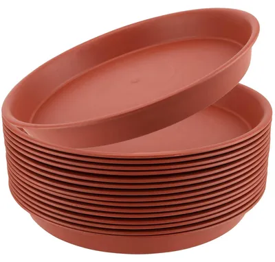 Zdjęcie produktu dla Omgoods - Zestaw 20 doniczek na rośliny - 16 cm - Grube tworzywo sztuczne - Z podstawką na wodę - Do użytku wewnątrz i na zewnątrz - Trwałe i wytrzymałe