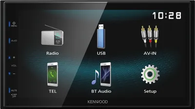 Produktbild von Kenwood DMX120BT, Schwarz, 2 DIN, 84 W, 50 W, 99 dB, NTSC, PAL
