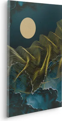 Produktbild von Keilrahmenbild - Moon Waves - Größe 40 x 60 cm