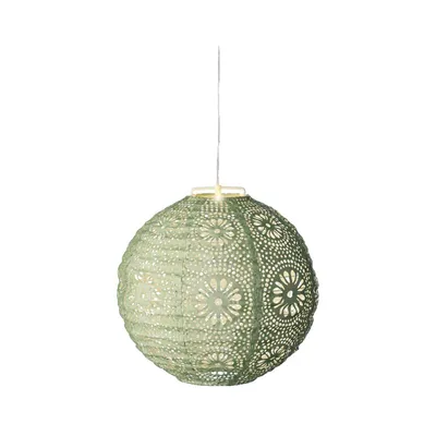 Produktbild von LED-Solarlaterne - 25 x 23 cm - Grün - Kunststoff