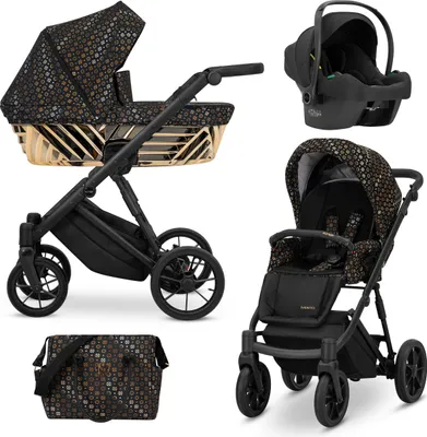 Produktbild von Kinderwagen Kunert Ivento Glam 3in1 – Farbe: Black Style
