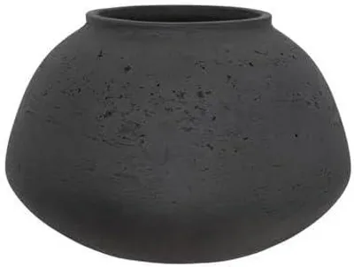 Produktbild von Blumentopf Vase 24 x 16 cm, grau-schwarz, für Innen und Außen