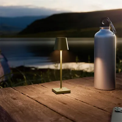 Productafbeelding van Sigor Akku-Tischlamp, model NUINDIE USB-C, compact formaat (210 mm), kleur: dennen groen