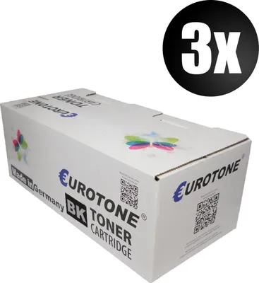 Produktbild von 3x XXL Eurotone Toner Alternative für Dell 593-BBBJ 8PTH4 Black Schwarz