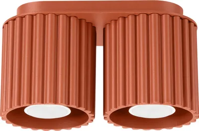 Zdjęcie produktu dla Reflektor spot VISTAO ochra czerwona 2xGU10x10W aluminium wym:12x21x10cm IP20 Pure Lume