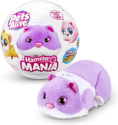 Image de ZURU Pets Alive Hamstermania PURPLE HAMSTER Animaux de compagnie électroniques
